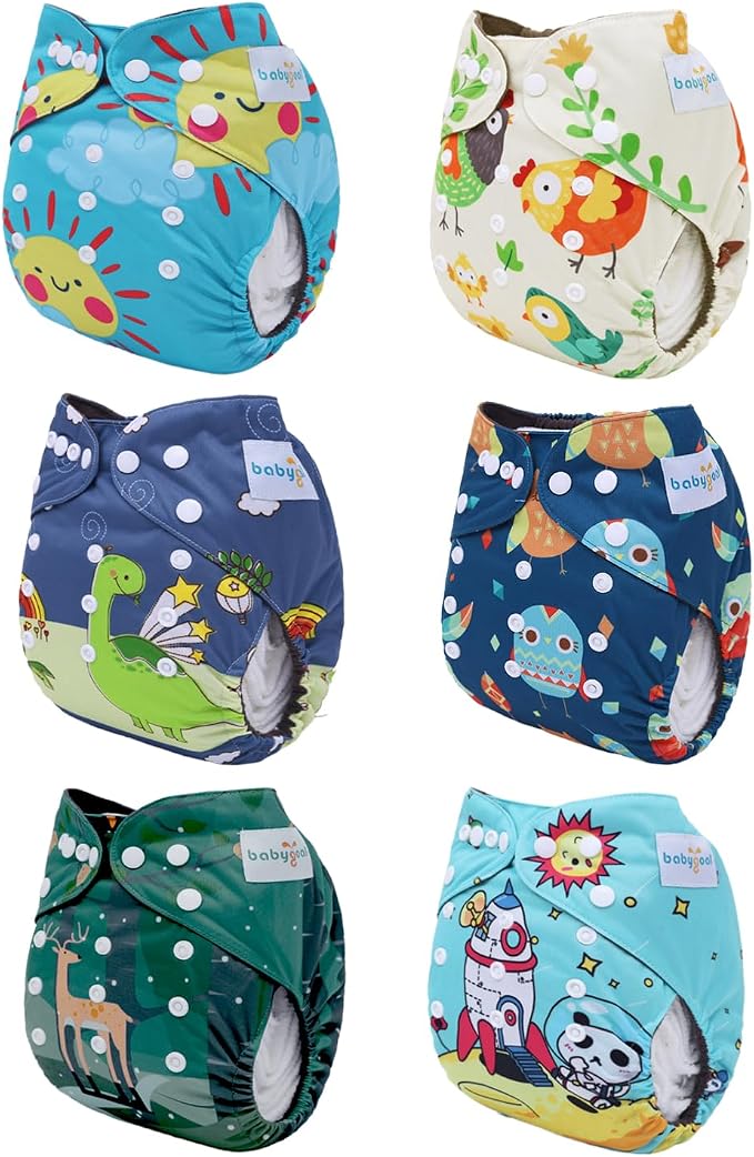 babygoal Reusable Charcoal Cloth Diapers - Image 2
