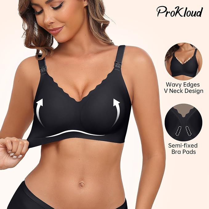 Nursing Bras for Breastfeeding Seamless Supportive Maternity Bras Women Comfort - Image 2