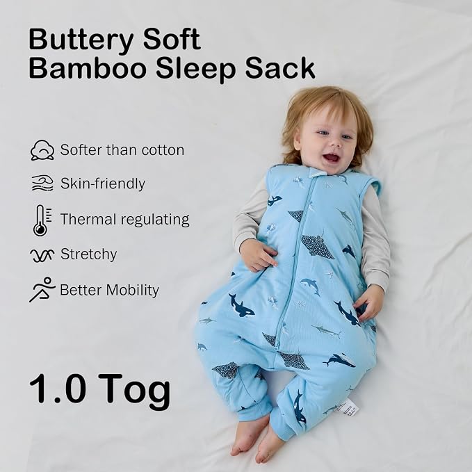 BubblePanda Rayon Made from Bamboo Toddler Sleep Sack - Image 2