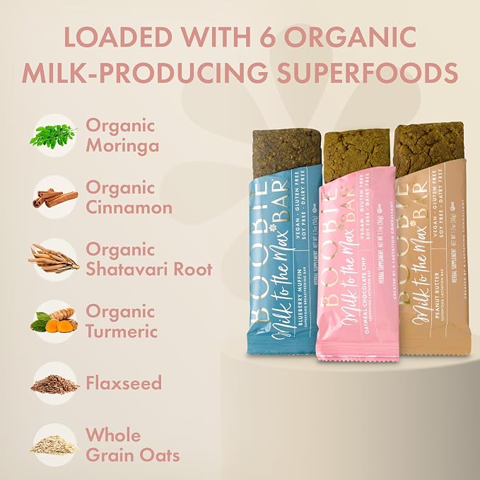 Boobie Bar Superfood Lactation Bar Variety Pack, Lactation Snacks - Image 6