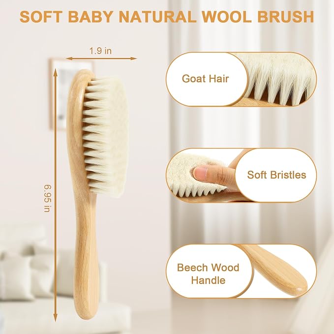 Soft Baby Hair Brush Toddler Hair Brush Soft Bristle Hair Brush - Image 2