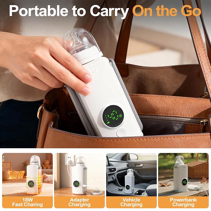 Solve The Milk Warming Dilemma Portable Bottle Warmer Requires no Water Rapid - Image 5