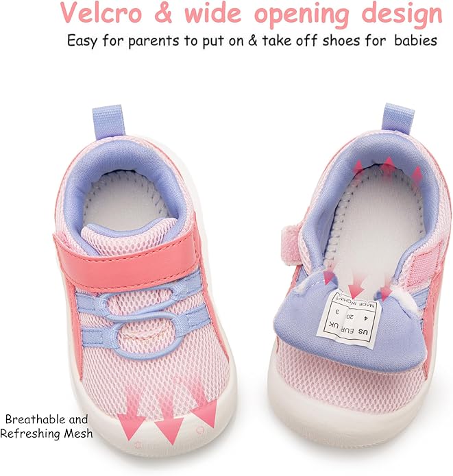Wide Toddler Shoes Boys Girls Zero Drop Barefoot Infant First Walking Shoes - Image 6
