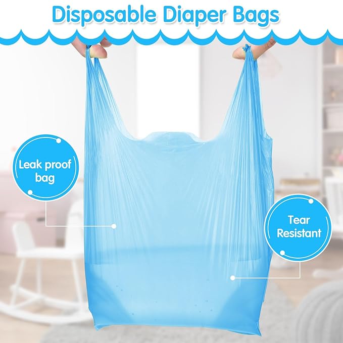 Honoson 1200 Count Baby Disposable Diaper Bags Scented Diaper Sacks - Image 3