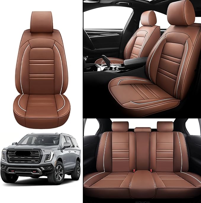 Seat Covers for gmc Yukon 2000-2025 | 5-Seats Leather Seat Covers - Image 2