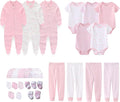 Newborn Layette Gift Set 27-Piece Baby Girl Clothes Bodysuits, Pants Essentials by MAMIMAKA