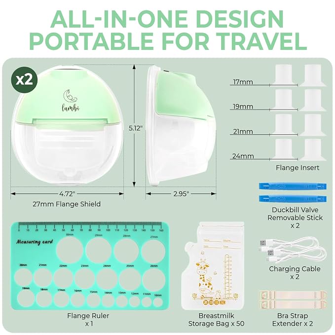 Lumbi L1 Hands-Free Breast Pump Set - Image 4