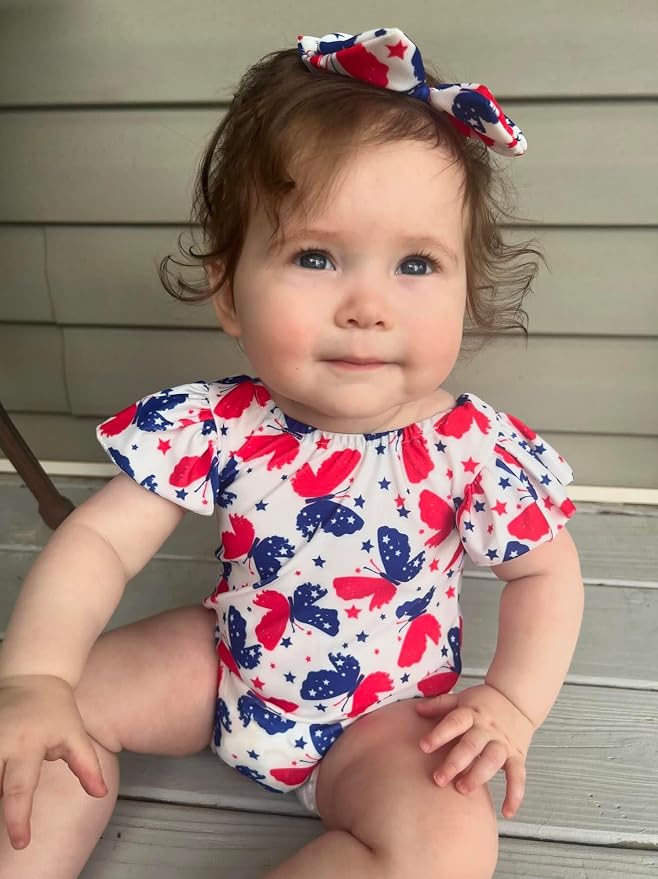 Toddler Girl Baby Ruffles Mermaid Fish Scale Swimsuit One Piece Swimwear - Image 3