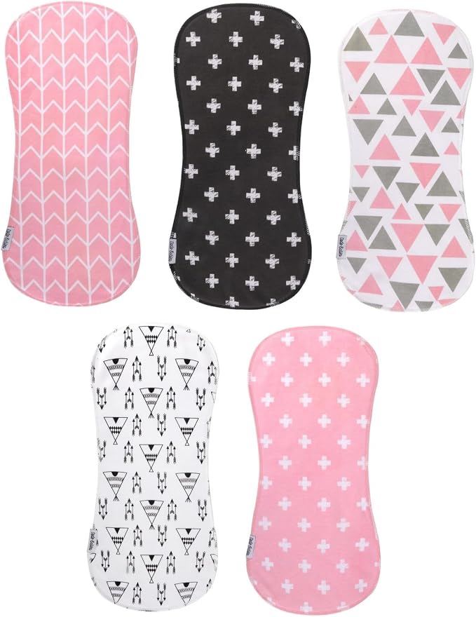 Dodo Babies 5-Pack Baby Burp Cloths - Image 8