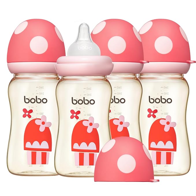 YOHKOH PPSU Baby Bottle Wide Neck, Newborn Anti-Colic Baby Bottle by Home