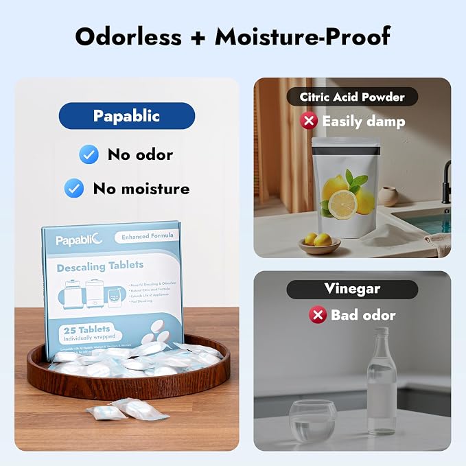 Papablic Descaling Tablets, Papablic Bottle Washer, Sterilizer & Formula Maker - Image 8
