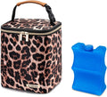 BreastMilk Cooler Bag with Ice Pack Fits 4 Baby Bottles Up to 9 Ounce, Baby by BABEYER