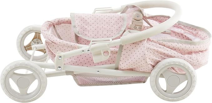 Olivia's Little World Polka Dot Princess Baby Doll Pram Stroller - Image 8