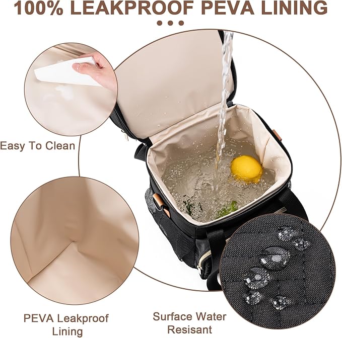 Breastmilk Cooler Bag with Ice Pack Fits 6 Baby Bottles Up to 9 Ounce, - Image 3