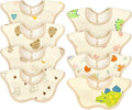 EllieHouse Baby Bibs for Girls Boys 8 Pack Muslin Drool Teeth Drooling Teething by EllieHouseVIPBrandExclusive