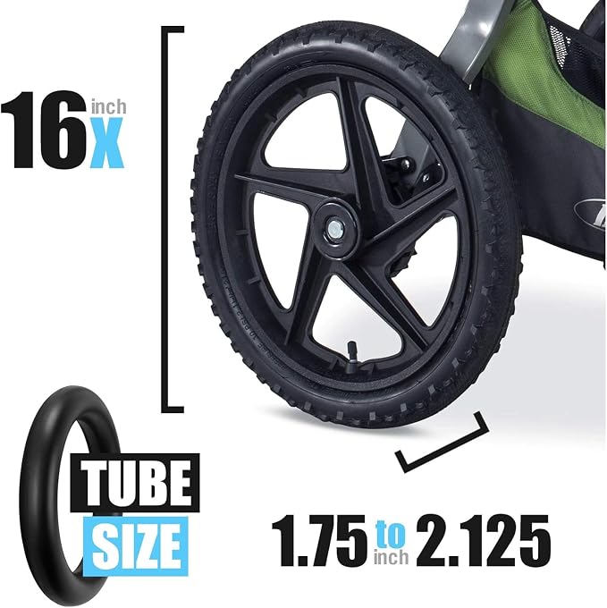 BOB Stroller Front & Rear Tire Tube Replacement 2-Pack – Inner Tubes - Image 3
