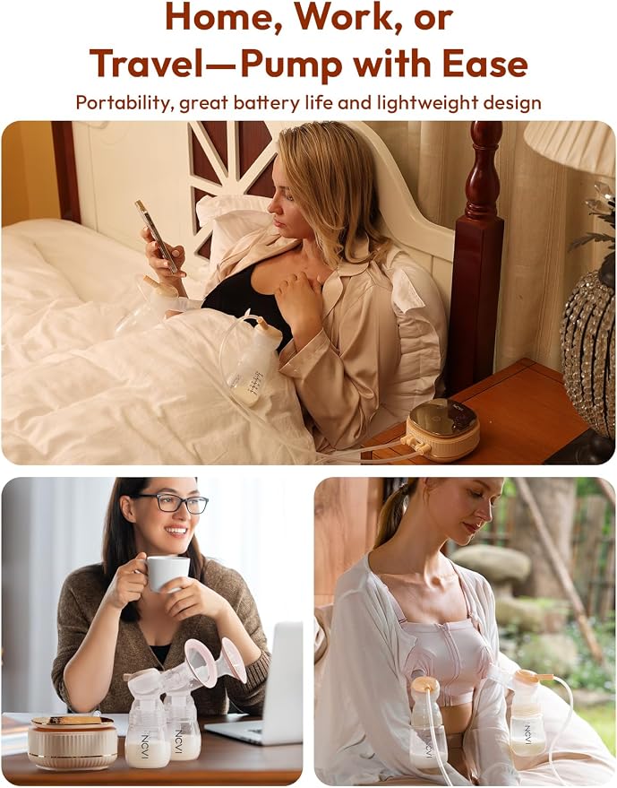 NCVI Electric Breast Pump 8116, Customizable Suction, Speed & Mode, 4400mAh - Image 5