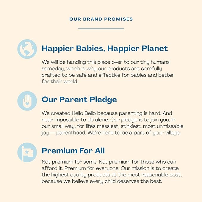 Hello Bello Extra Gentle Unscented Baby Wipes, Plant Based, Made - Image 4
