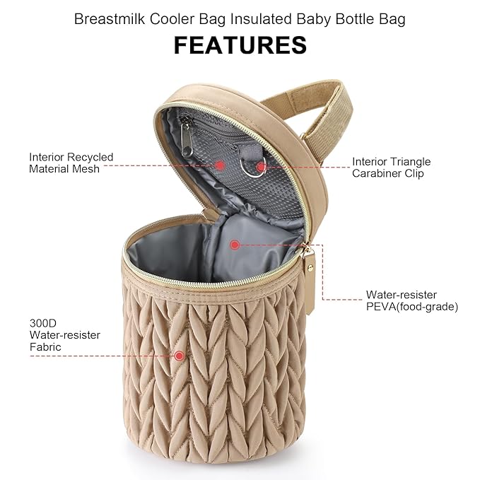 Accmor Breastmilk Cooler Bag, Insulated Baby Bottle Cooler Tote Bags - Image 5