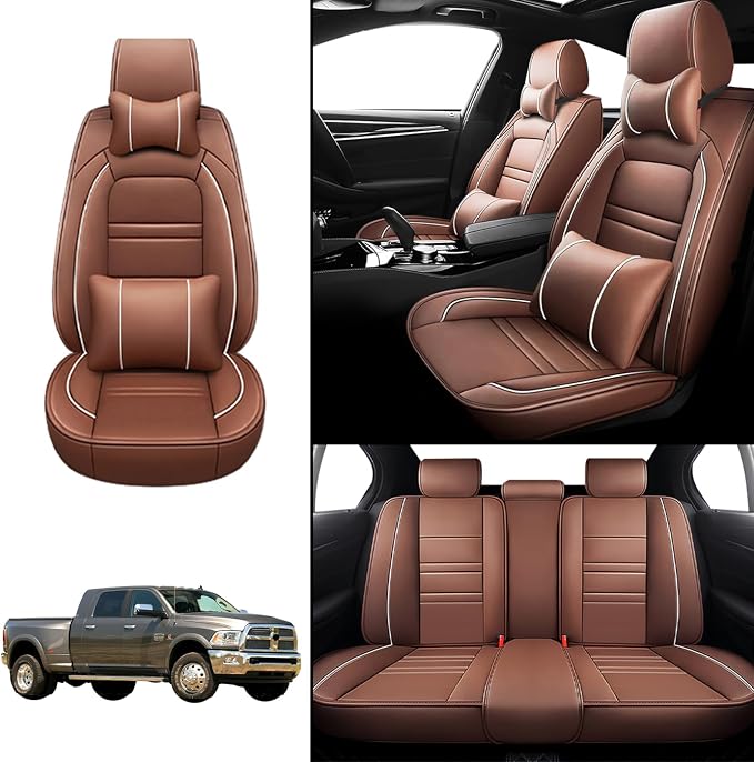 Car Seat Covers for Dodge ram 3500 2004-2011 | 5-Seats Seat Covers, Waterproof - Image 2
