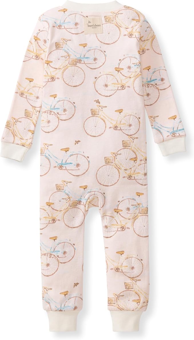 Burt's Bees Baby baby-girls Sleepers, 100% Organic Cotton, One-piece Zip Up - Image 2
