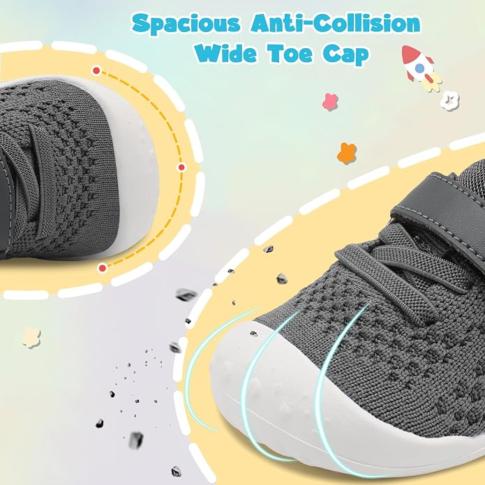 LeIsfIt Baby Shoes Girls Boys First Walking Shoes Infant Sneakers Crib Shoes - Image 2