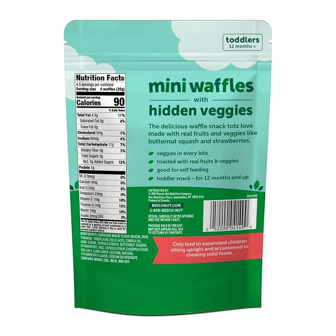 Beech-Nut Toddler Snacks, Mini Waffles - Image 2