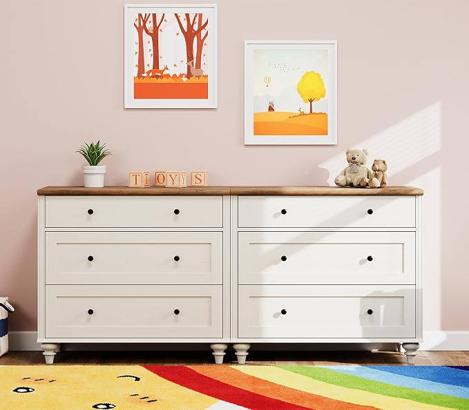 WAMPAT White Dresser for Bedroom - Image 4