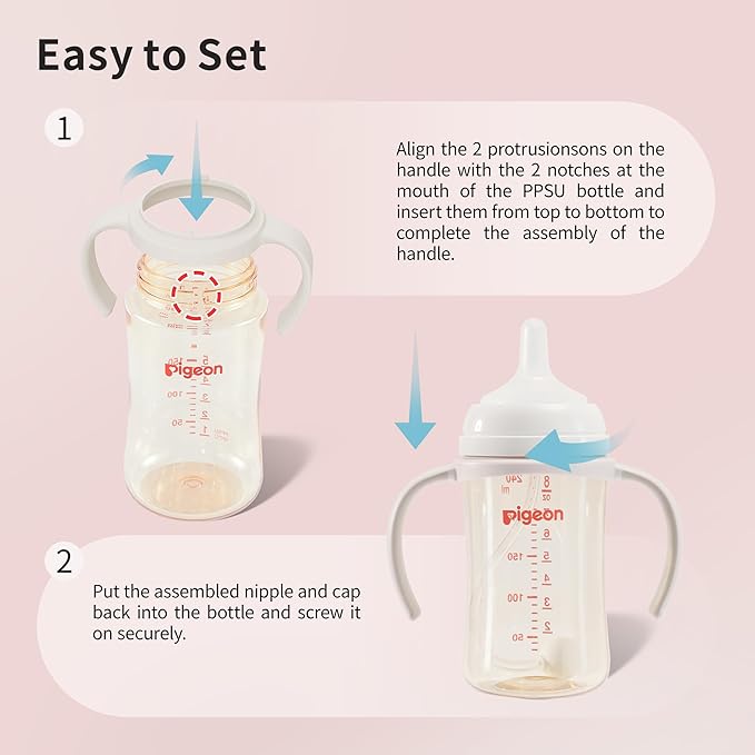 Pigeon Baby Bottle Handles for Pigeon PPSU Bottles 8.1Oz, 1 Pack - Image 4