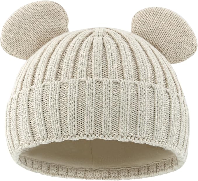 Toddler Boy Winter Beanie Baby Knit Hat Warm Girl Beanies Newborn Cute Hats by RUIKUNA