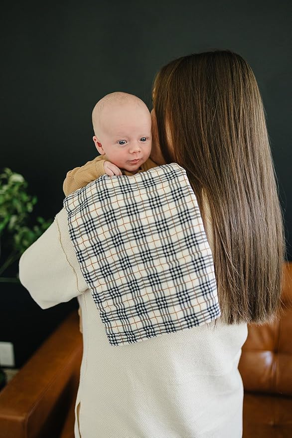 Mebie Baby Burp Cloths, Muslin Burp Cloth Set - Image 3
