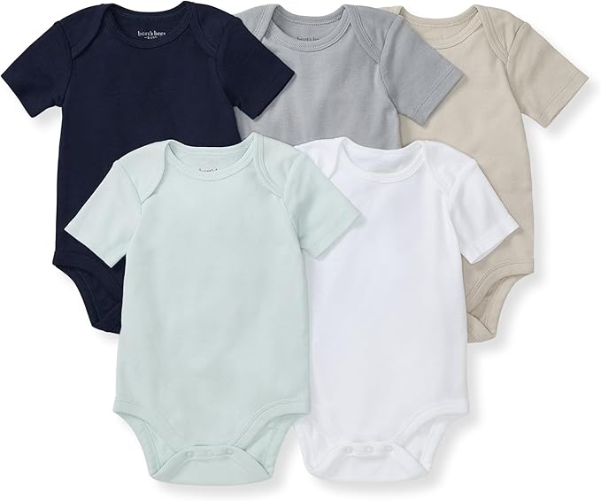 Burt's Bees Baby Organic Cotton Bodysuits – Baby Boy & Girl Short and Long by BurtsBeesBaby