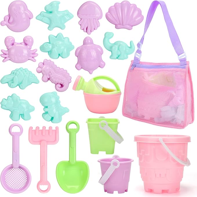 Tagitary Beach Sand Toys Set for Kids 3-10 by Tagitary