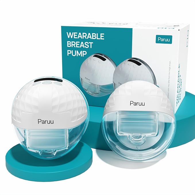 Paruu P10 Hands-Free Breast Pump Wearable, 338mmHg Strong Suction, Low Noise by Paruu