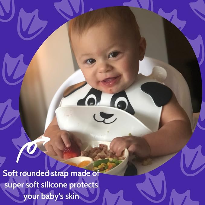 Silly Goose Silicone Animal Baby Bibs - Image 6