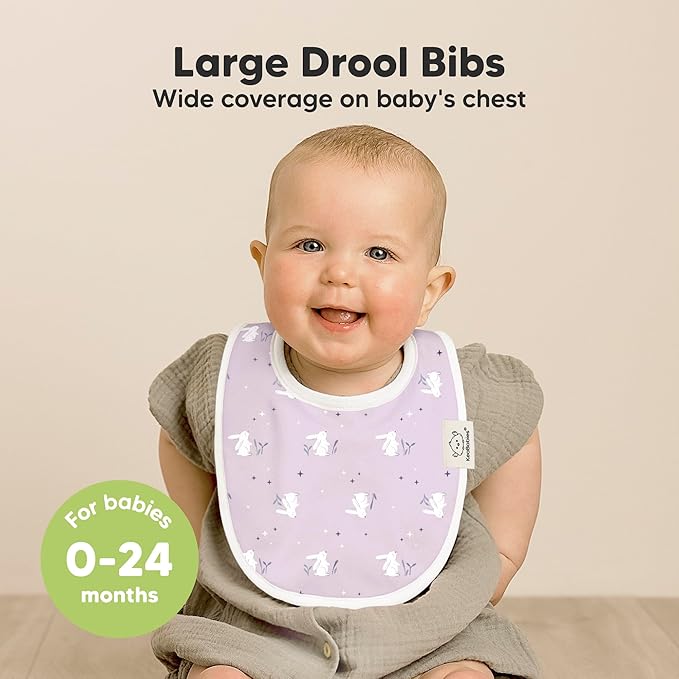 8-Pack Organic Baby Bibs for Boys, Girls - Image 2