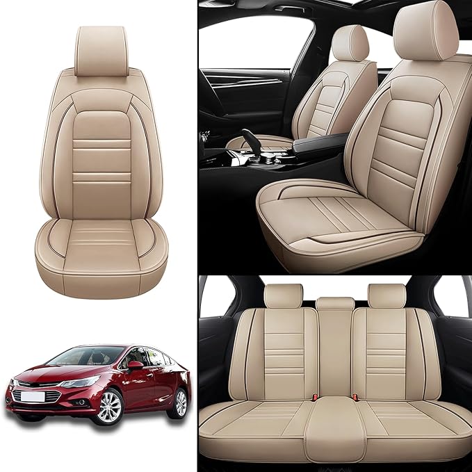 Seat Covers for Chevy Cruze 2011-2019 | 5-Seats Leather Seat Covers - Image 2