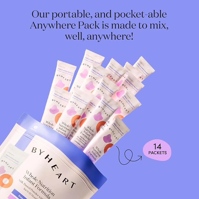 ByHeart Whole Nutrition Anywhere Pack™ Infant Formula Powder, Made - Image 3