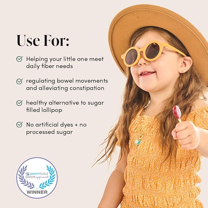 Kids Prebiotic Fiber Lollipops by Beekeeper's Naturals - Image 4