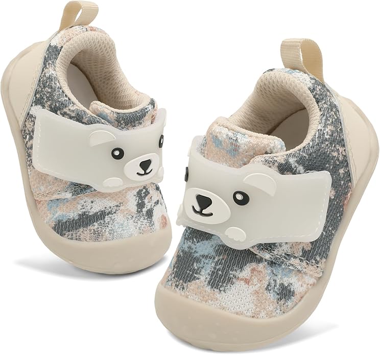 FEETCITY Baby Walking Shoes Wide Baby Shoes Boys Girls Infant Sneakers Crib by FEETCITY