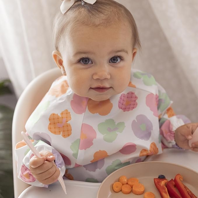 Tiny Twinkle Long Sleeve Bib for Babies & Toddlers – Waterproof Smock Bib for - Image 2