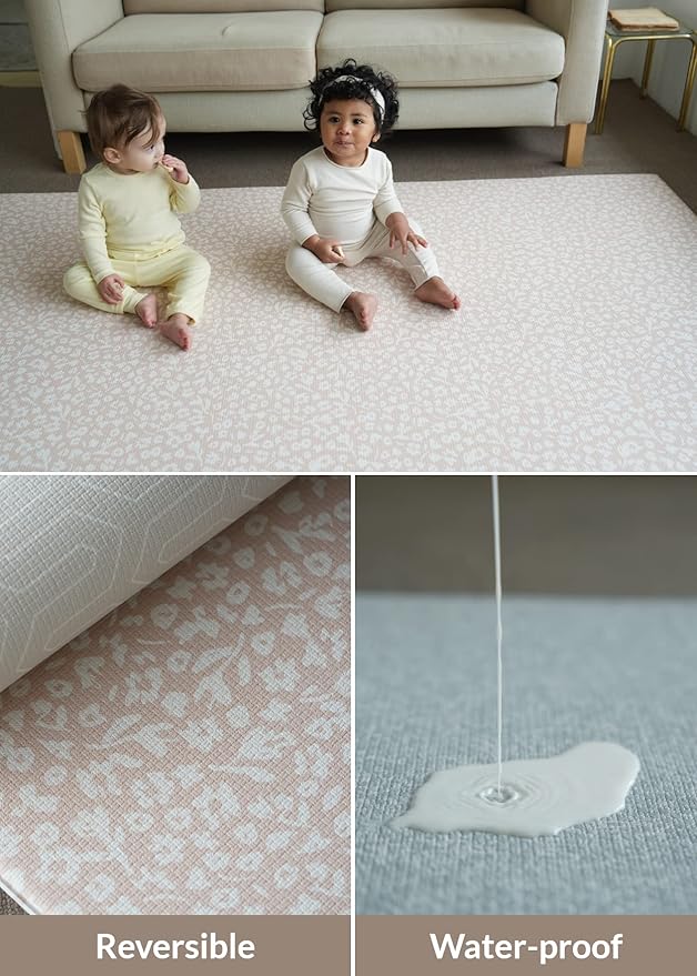 Baby Care Play Mat 82'' x 55'' Original One-Piece Reversible Rollable - Image 5