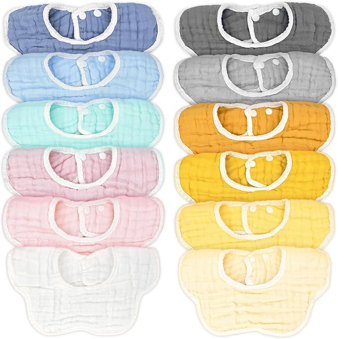 Baby Bibs Muslin Drool Teething Drooling Bibs by Mccotwe