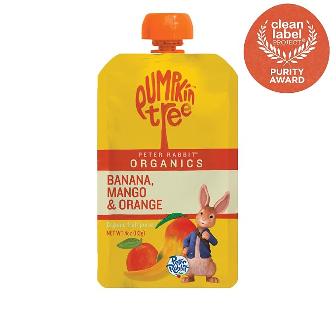 Pumpkin Tree Peter Rabbit Organics Mango, Banana and Orange Snacks, 4 Oz - Image 9