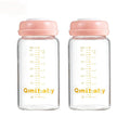 Breast Milk Storage Bottles 240ml 8oz BPA-Free Leak-Proof Baby Bottle by Qmibaby