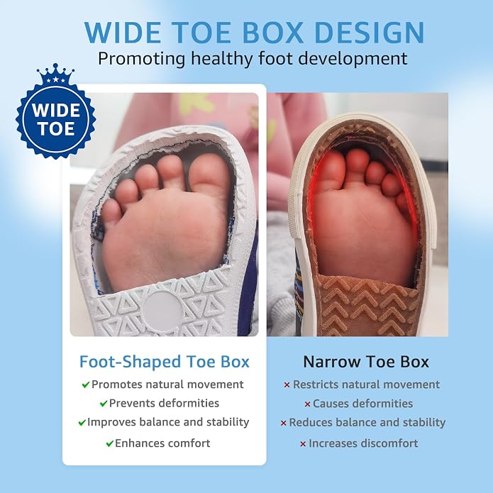 Toddler Wide Toe Box Barefoot Shoes Boys Girls Sneakers Zero Drop Kid Tennis - Image 3