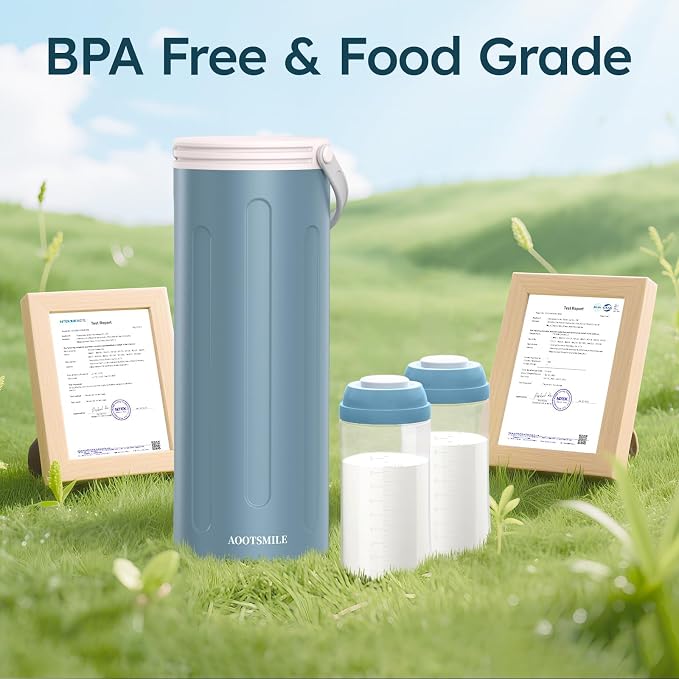 Portable Breast Milk Cooler for Travel, 22oz Large Capacity Breastmilk Chiller - Image 9
