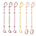 Toy Straps for Baby, Silicone Tether Pacifier Clip, No Throw Travel Essential by LittleHugs