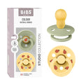 BIBS Studio Soother 2-Pack, BPA Free Dummy Pacifier, Round Nipple. Natural by BIBS