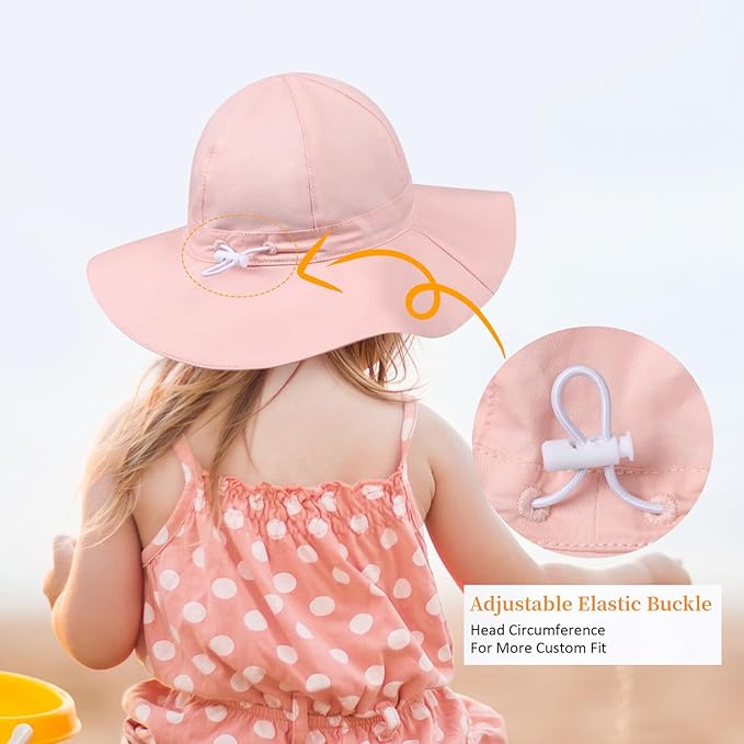 Baby Girl Sun Hat Summer Foldable Beach Hats - Image 5